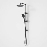 FUNA MULTIFUNCTION RAIL SHOWER WITH OVERHEAD CHROME, BRUSHED BRASS, BRUSHED NICKEL & MATTE BLACK
